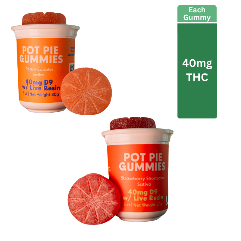 Pot Wheels Vape For Sale Pot Pie Delta 9 THC Gummies (40mg)  Fast-Acting,  Full-Spectrum