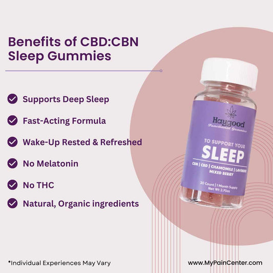 Benefits of CBD:CBN Gummies for Sleep