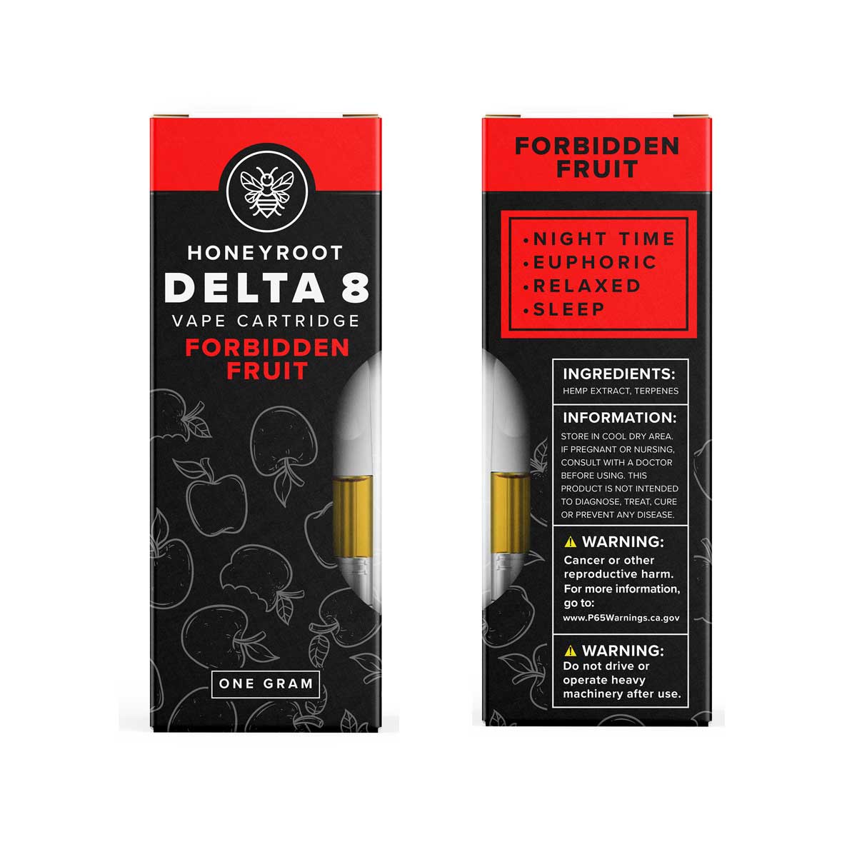 HoneyRoot Forbidden Fruit - Indica (Delta 8 Vape)