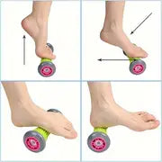 Directions on how to use foot massager roller.