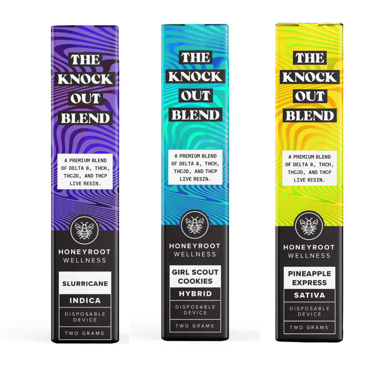 The Knock Out Vape 2g | Delta-8, THC-H, THC-JD & THC-P Live Resin – MPC