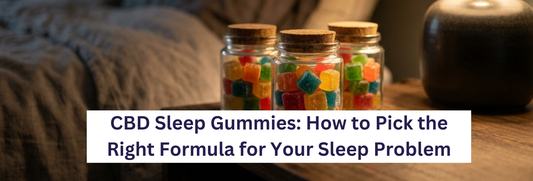 Best CBD sleep gummies formulas on a nightstand