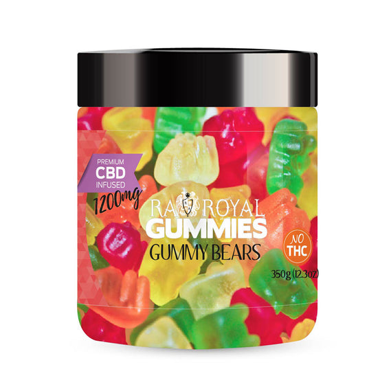 RA Royal CBD gummy bears for pain, stress, anxiety, insomnia