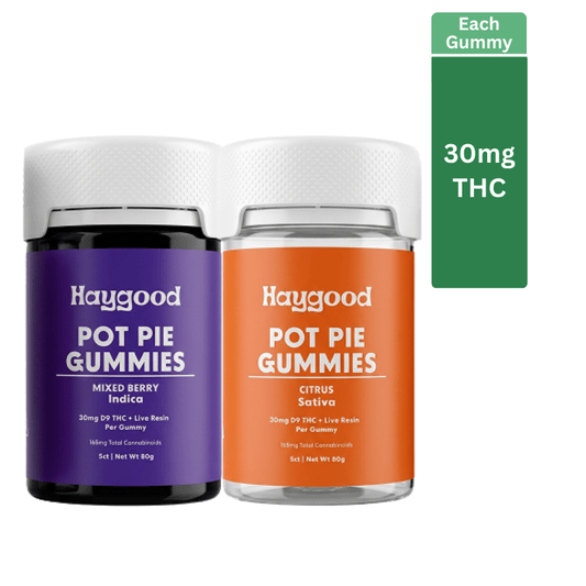 Fast-Acting Live Resin Delta 9 THC Gummies (30mg) | Sativa or Indica
