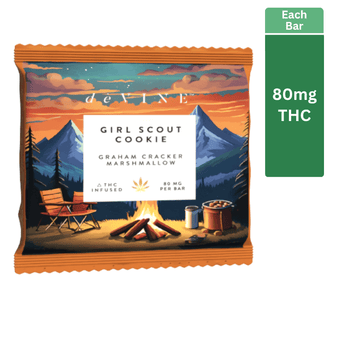 DeVine Girl Scout Cookie THC Graham Cracker Marshmallow bar.