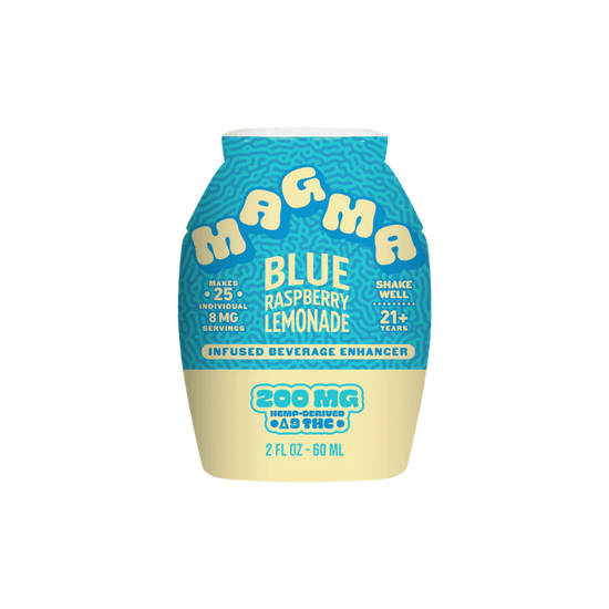 Magma Blue Raspberry Lemonade infused THC beverage enhancer bottle