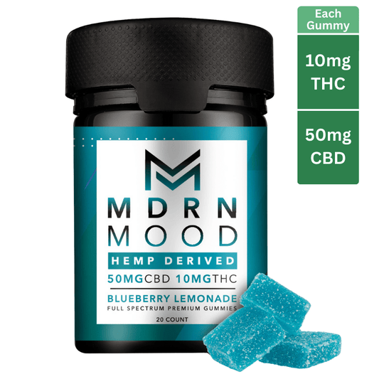 MDRN_Mood_relaxation_cbd_thc_gummies_blueberry_lemonade_flavor