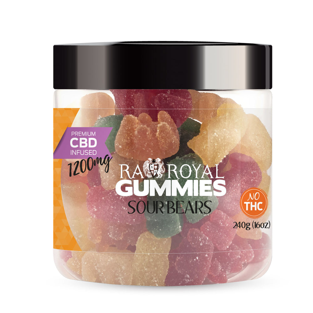 RA Royal Blend CBD Sour Bear Gummies (~10mg/gummy)