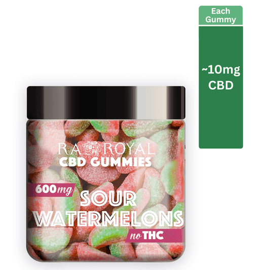 RA Royal CBD Watermelon Gummies (~10mg/gummy)