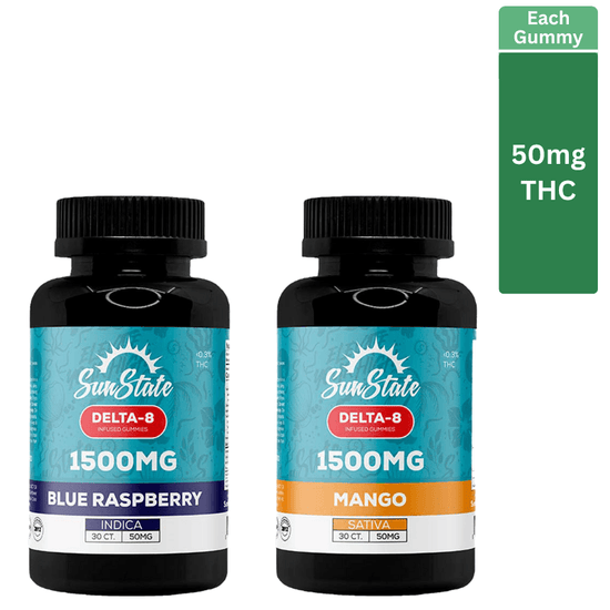 Is Delta 8 Sativa Or Indica Delta 8 Infused THC Gummies 1500mg | Strongest D8 Gummy (50mg) – MPC