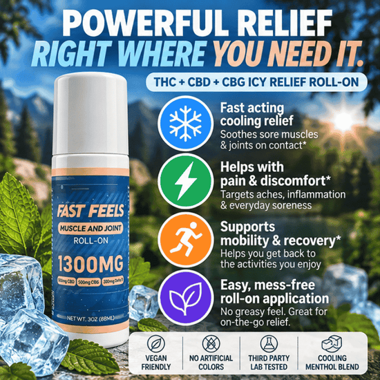 fast feels thc cream rollon benefits