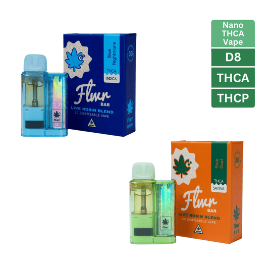 Delta 8 Live Rosin Disposables with THCA and THCP | Indica or Sativa (3 Gram)