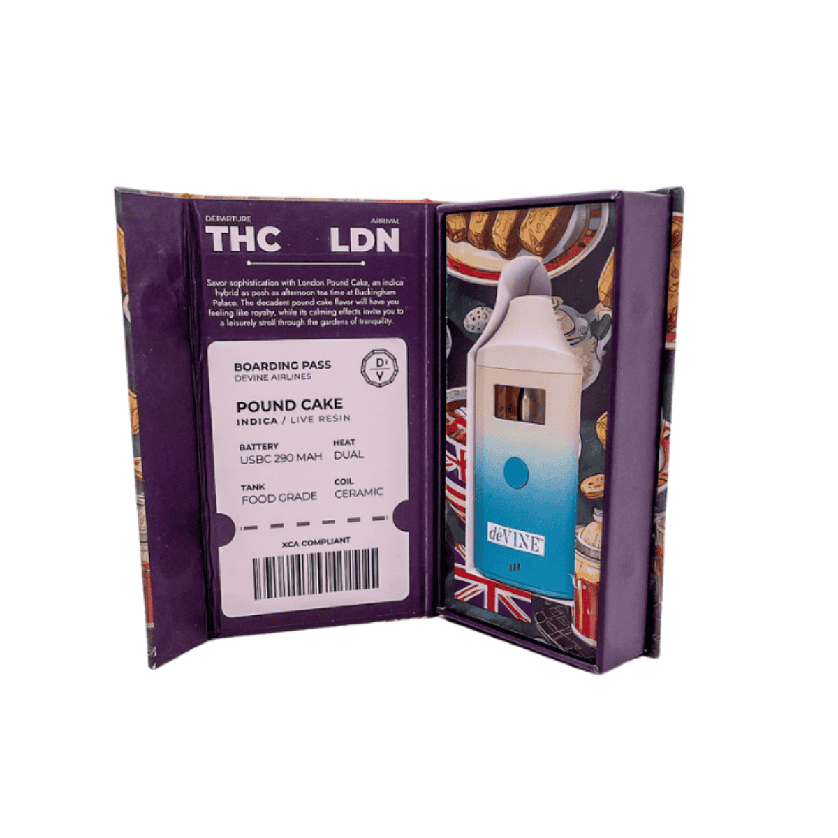 London Pound Cake THC & CBN Live Resin Vape Indica 2g MPC London Pound Cake THC & CBN Live Resin Vape Indica 2g MPC