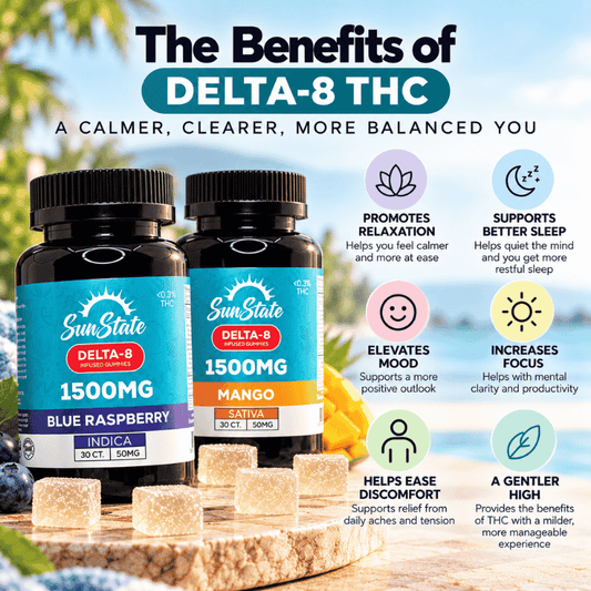 Delta 8 Infused THC Gummies 1500mg (50mg) | Sativa or Indica