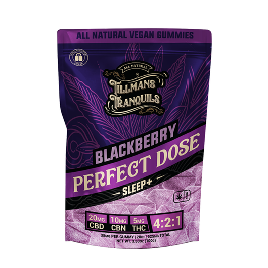 Sleep+ Gummies (CBD+CBN+THC): Blackberry or Cherry