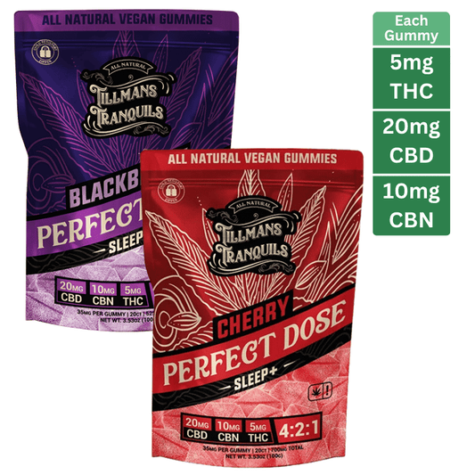 Sleep+ Gummies (CBD+CBN+THC): Blackberry or Cherry