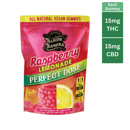 Tillmans Tranquils CBD THC gummies.