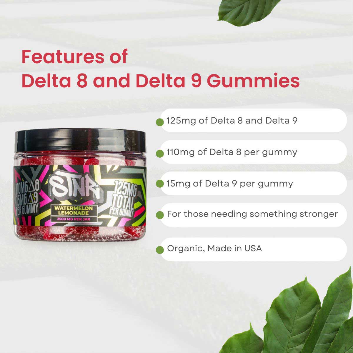 Delta 8 And Delta 9 THC Gummies (2500mg) – MPC