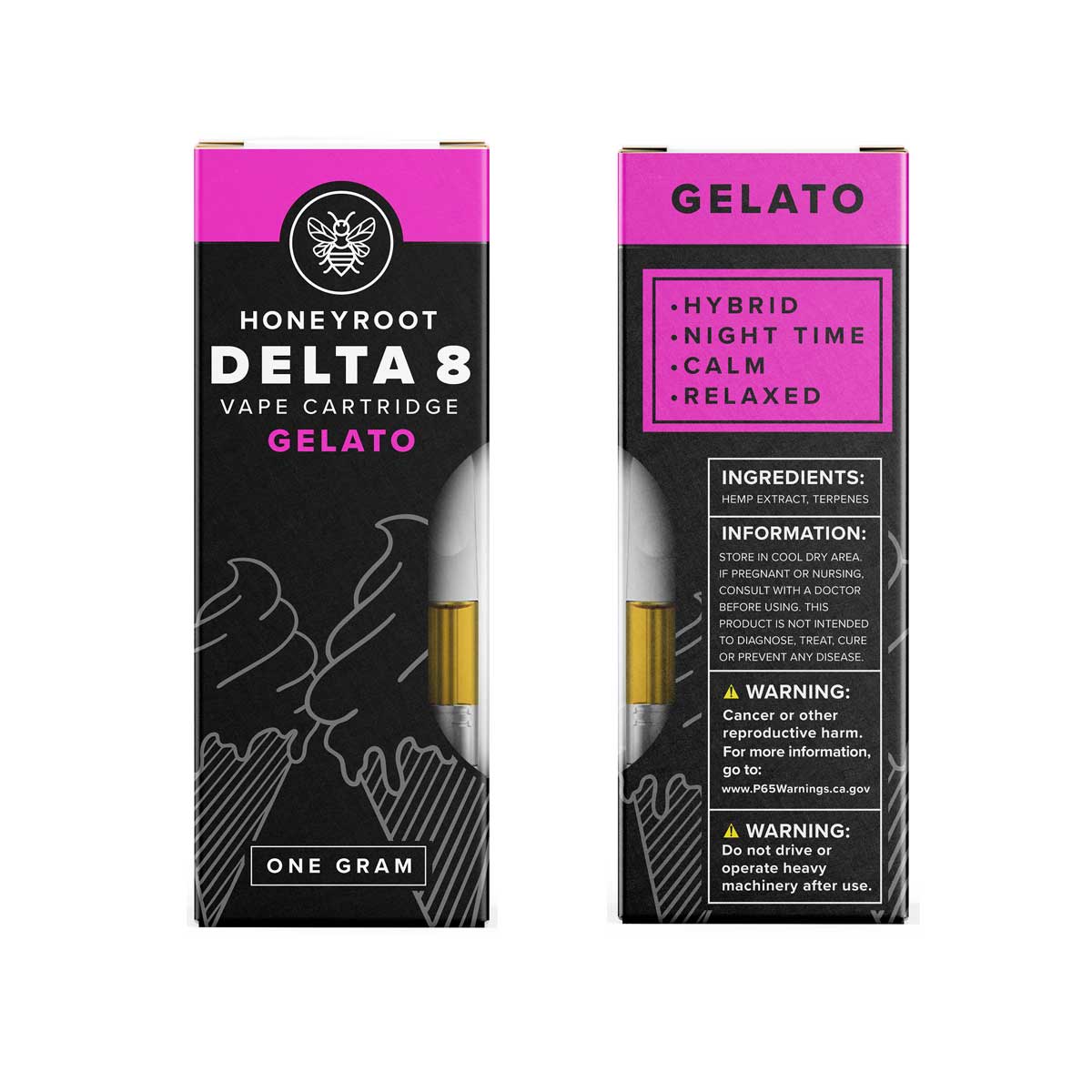 HoneyRoot Gelato - Sativa (Delta 8 Vape)